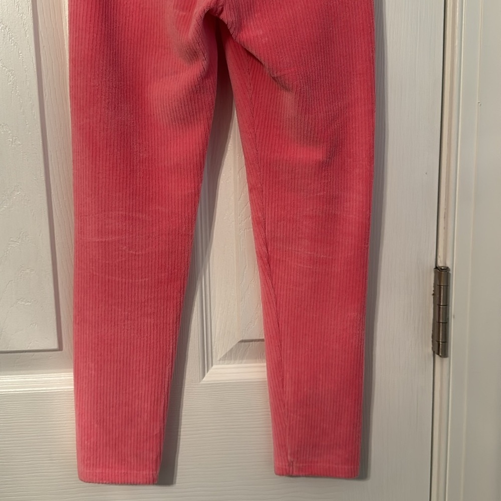 Janie & Jack 6T Girls Pink Corduroy Leggings - Picture 7 of 7